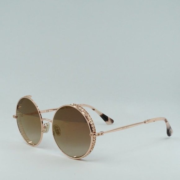 Jimmy Choo Accessories - FINAL PRICE JIMMY CHOO GOLDY/S DDB JL GOLD COPPER/ BROWN GOLD ROUND SUNGLASSES